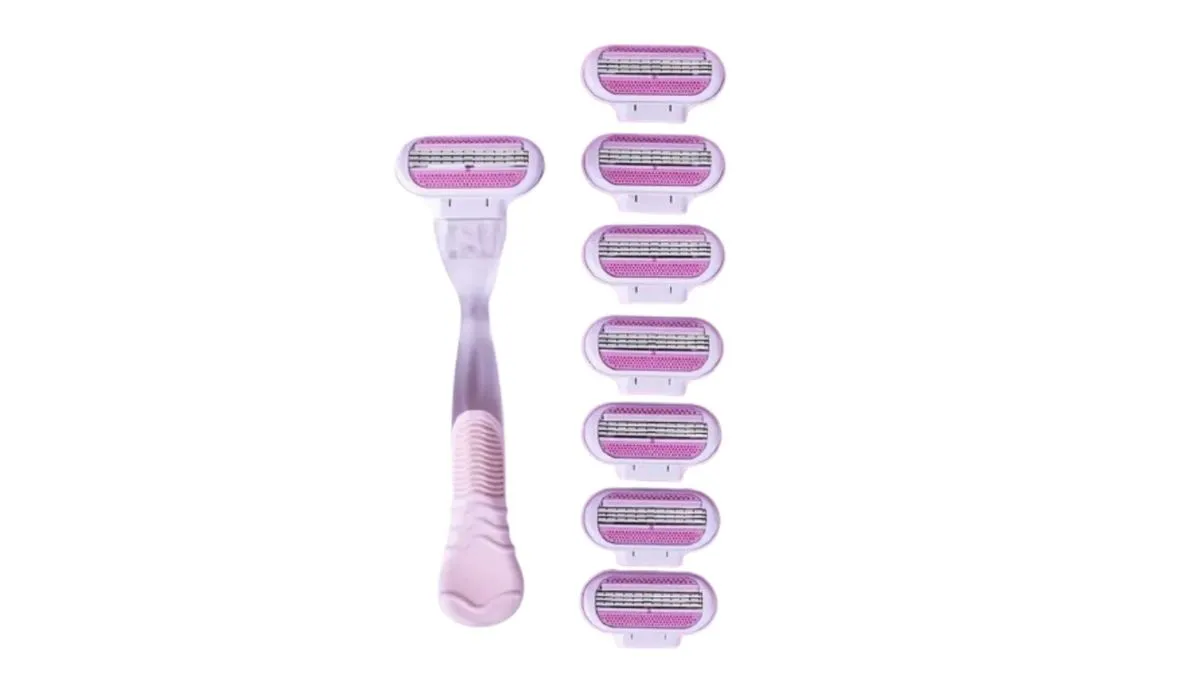 Female Venus Compatible Replacement Razor Blades with Handle - 8 Value Pack
