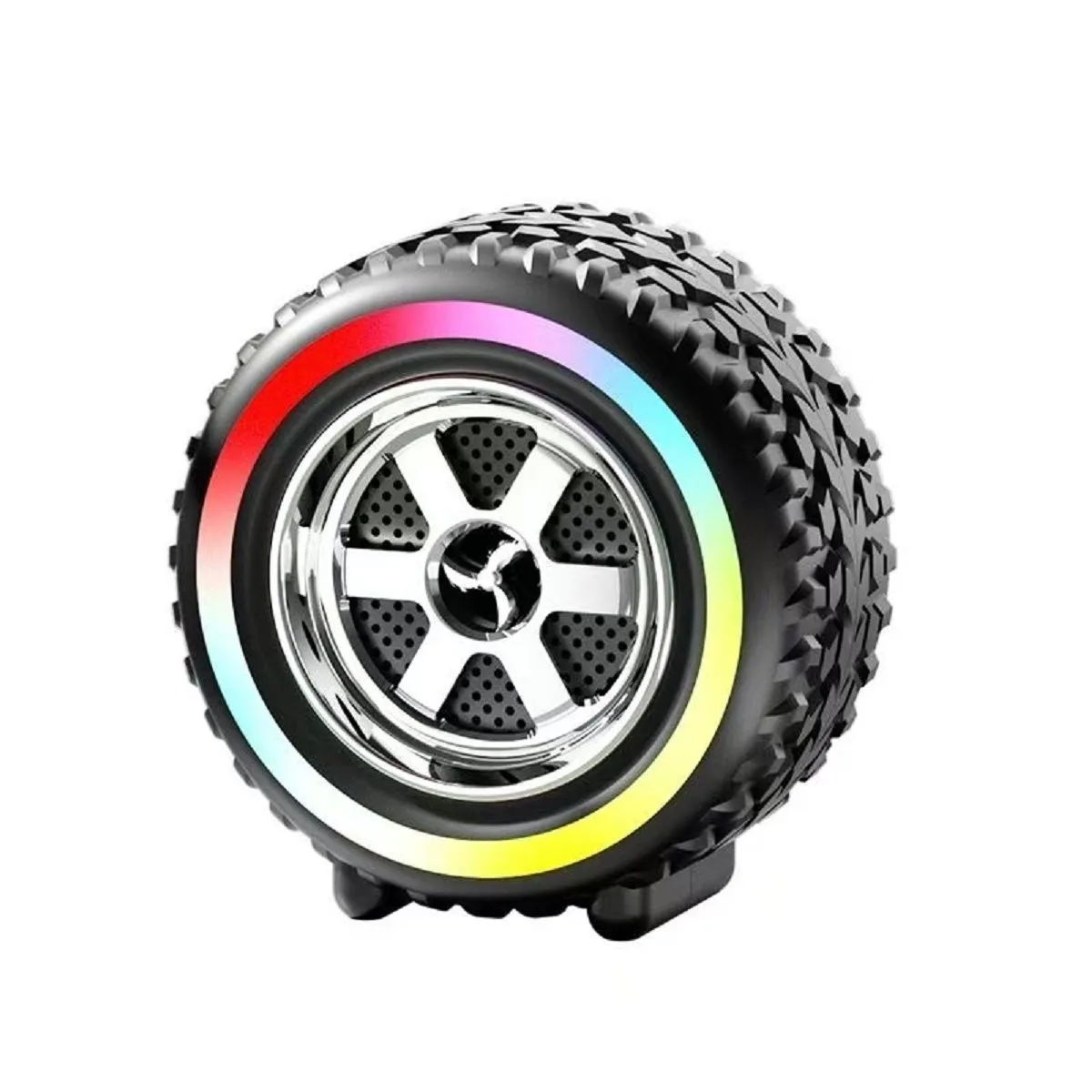 Portable Speakers Bluetooth Wireless,Outdoor Tyre Loudspeaker - Black