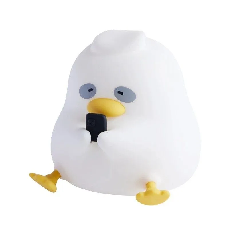 Duck Silicone Night Lamp - Adjustable Brightness | Cute Bedside Light