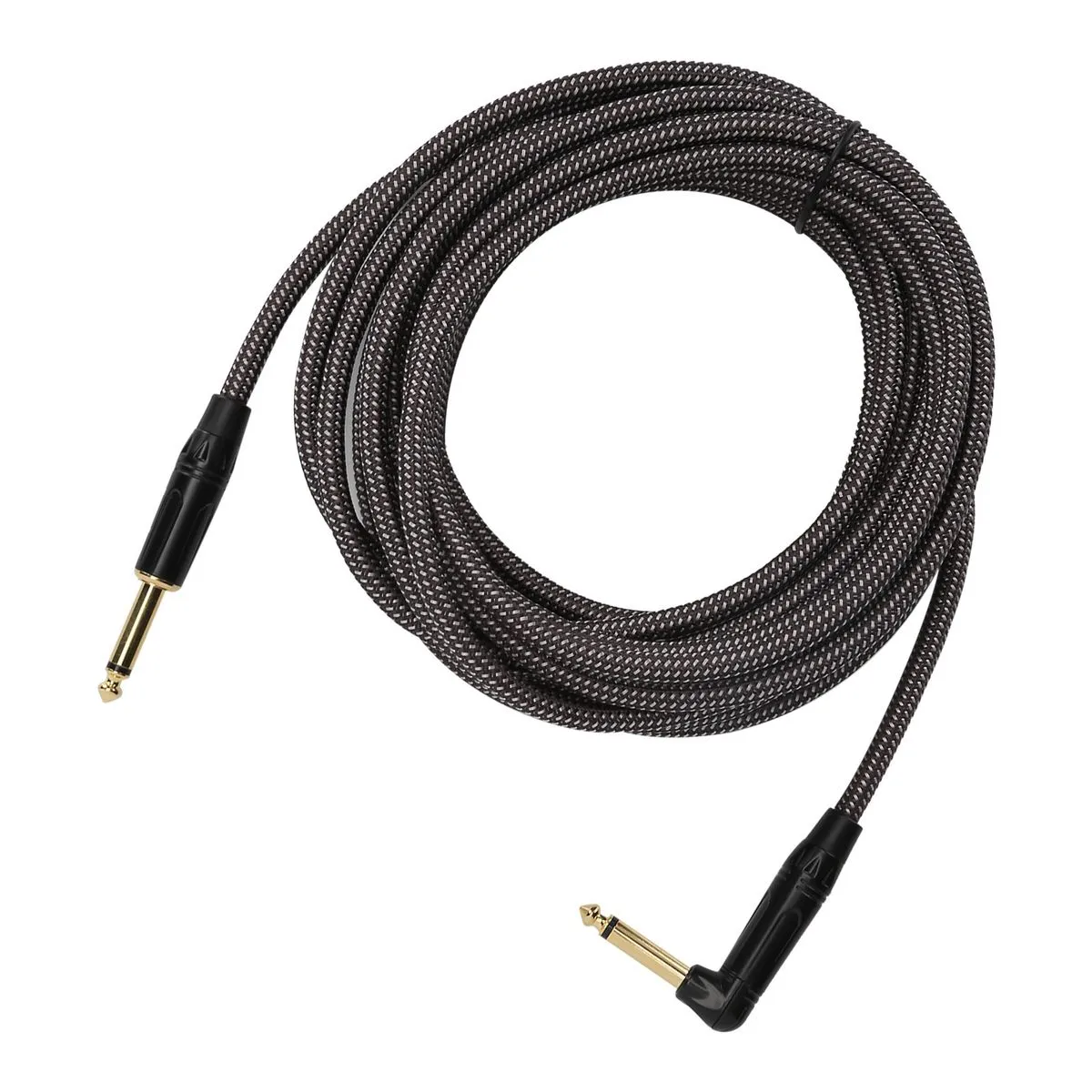 6M Guitar Cable 6.35mm Gold Plated Compatible with Electric Guitar