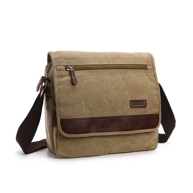 Unisex Crossbody Bag Messenger Bags -khaki