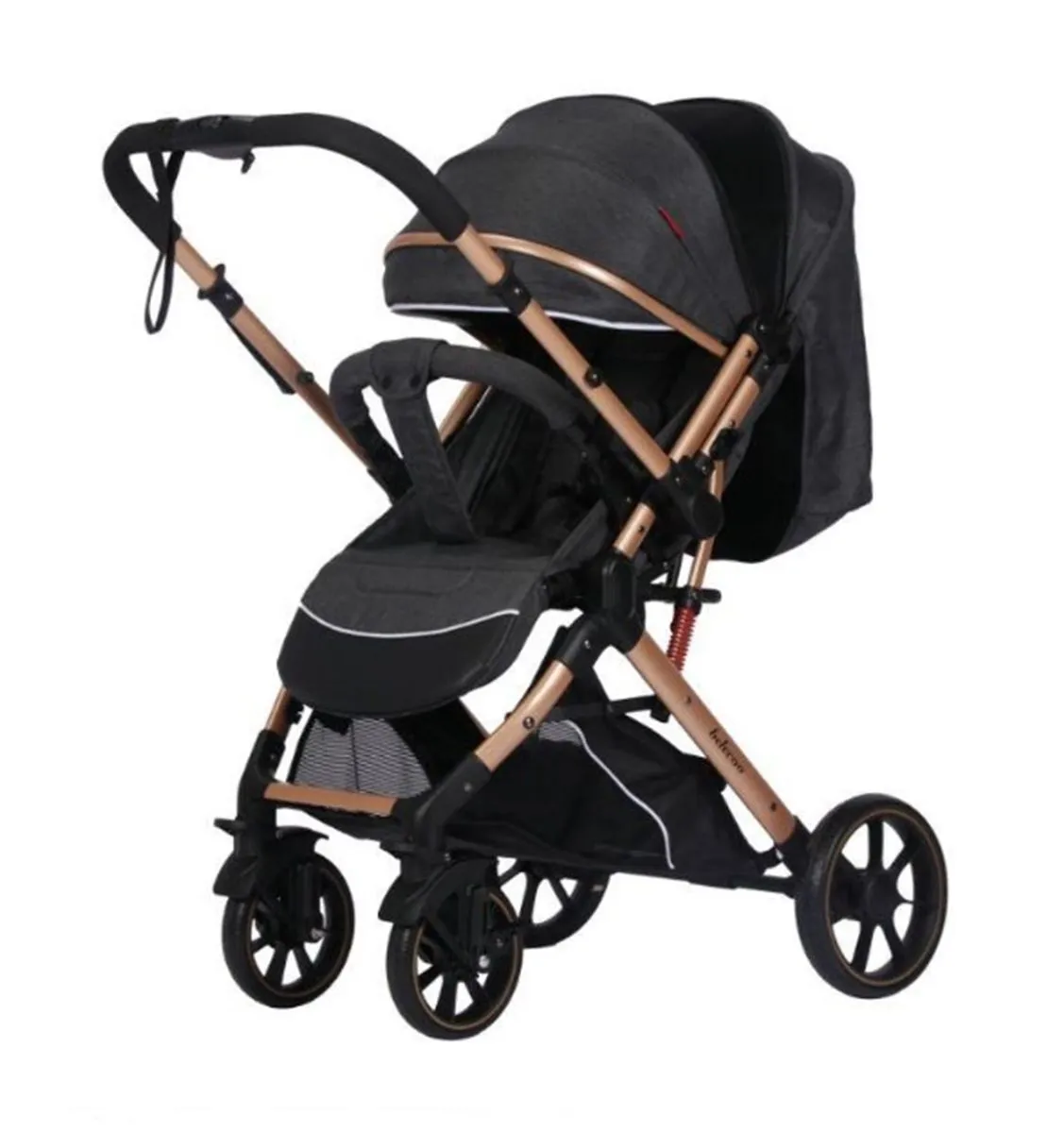 Belecoo B1 Stroller - Black - Black