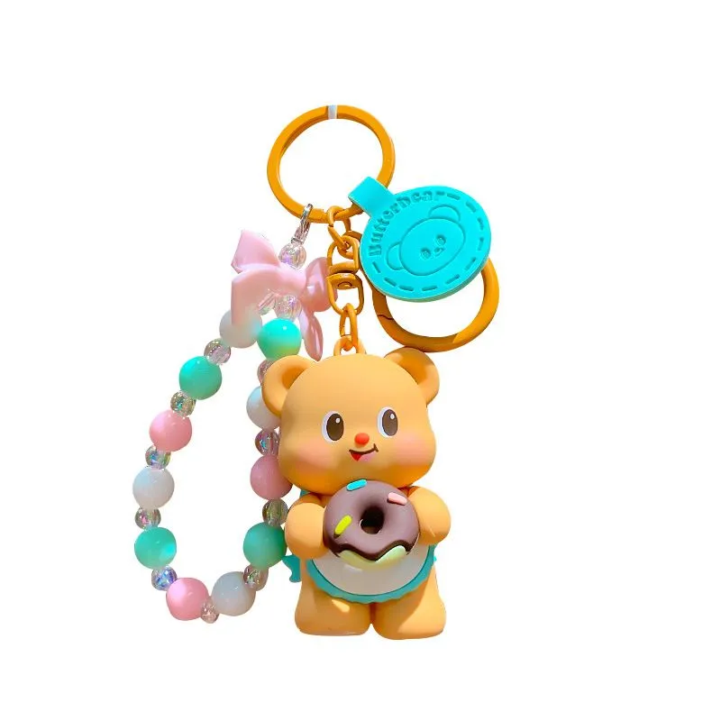 Butter Bear Delicious Afternoon Tea Beaded Chain Keychain