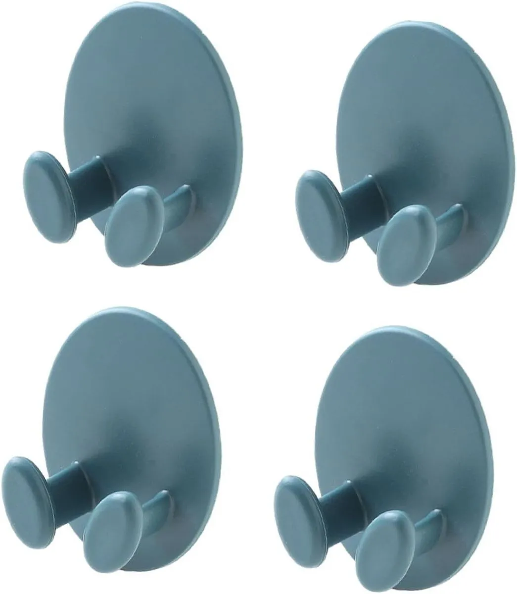 Round Dual Plug Cable Organizer No Drill Adhesive Hooks
