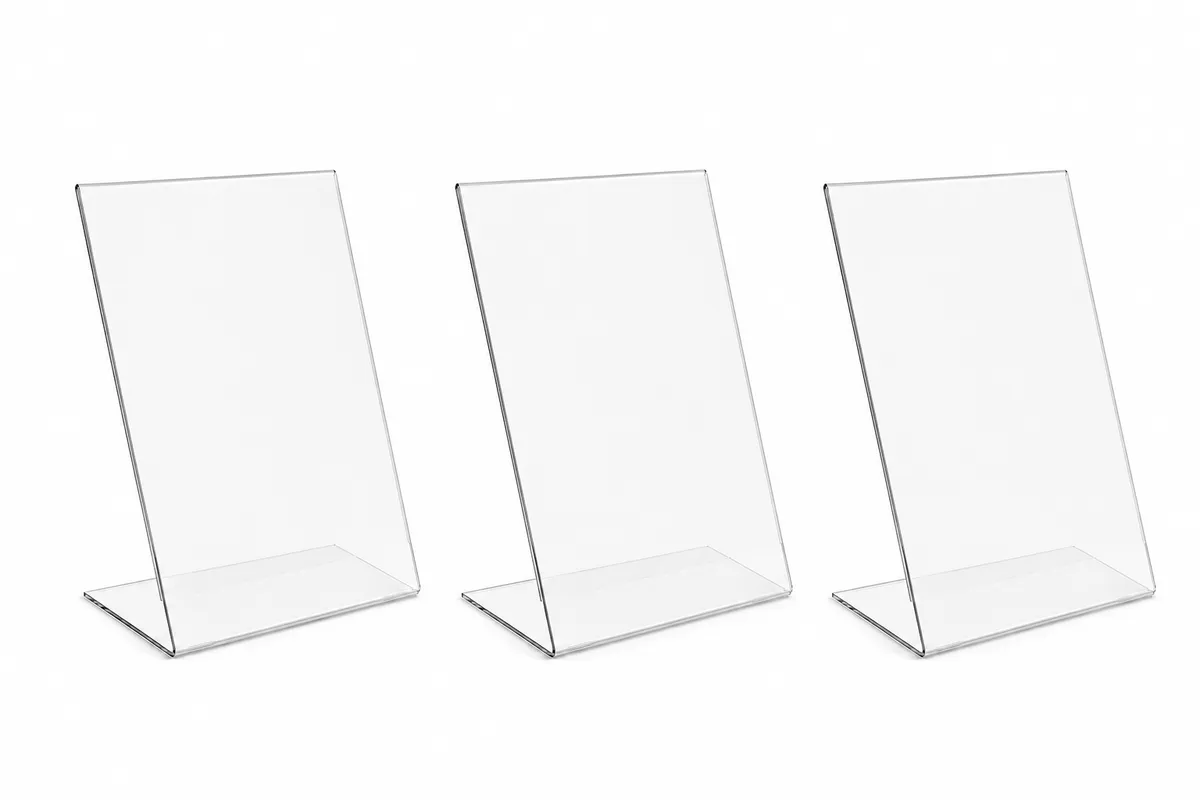 Acrylic L-Menu Stand (Pack of 3)