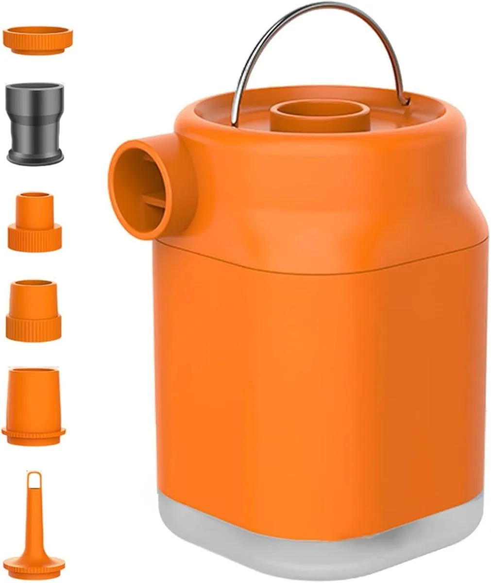 Electric Inflator/Deflator, Battery-Powered Mini Air Pump with USB