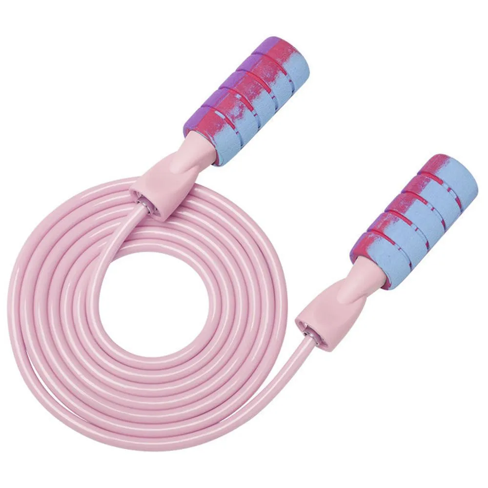 Male & Female Indoor & Outdoor Fitness Equipment Jumping Rope - Pink