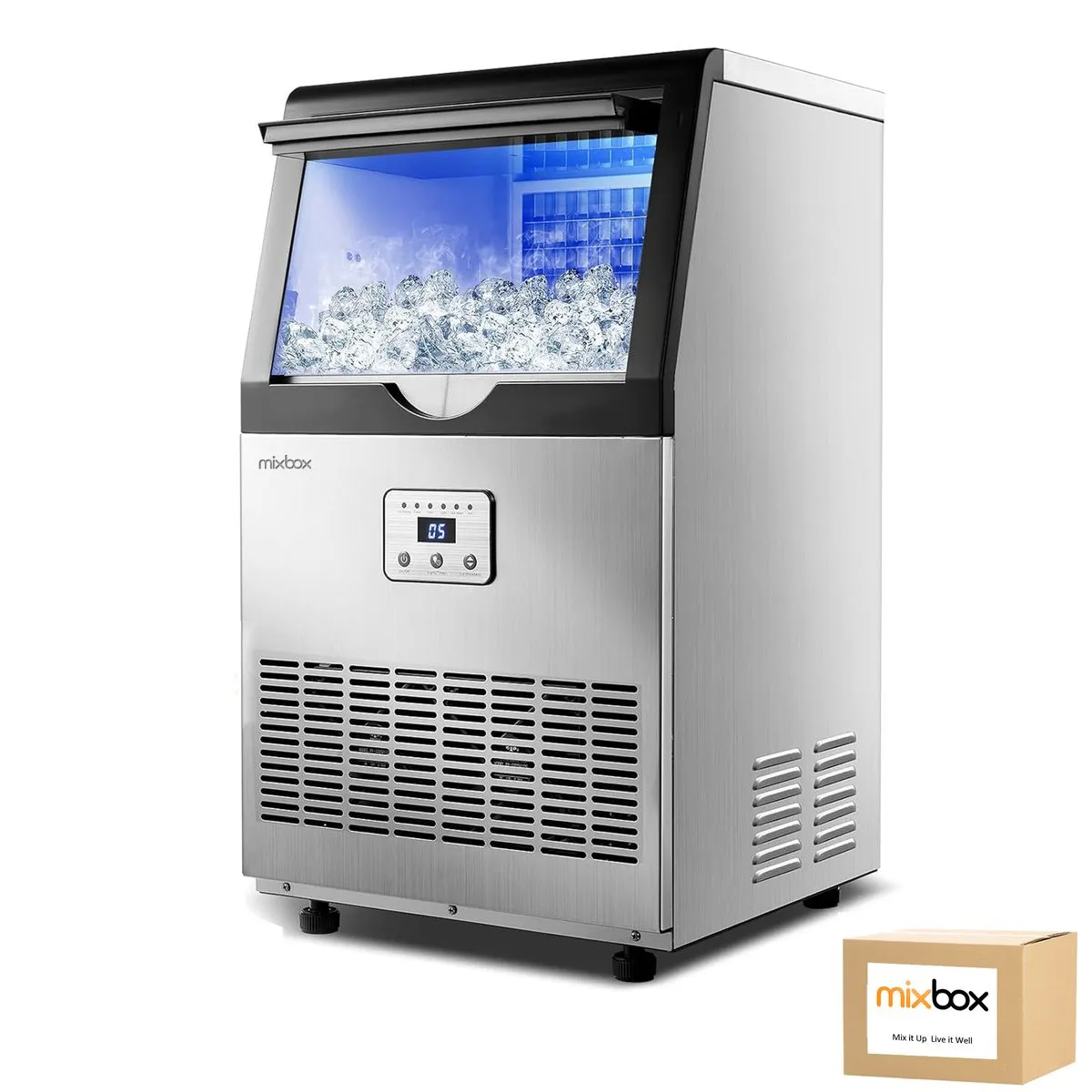 Mix Box 55Kg/24Hrs Ice Maker Machine for Light Bussiness/Home