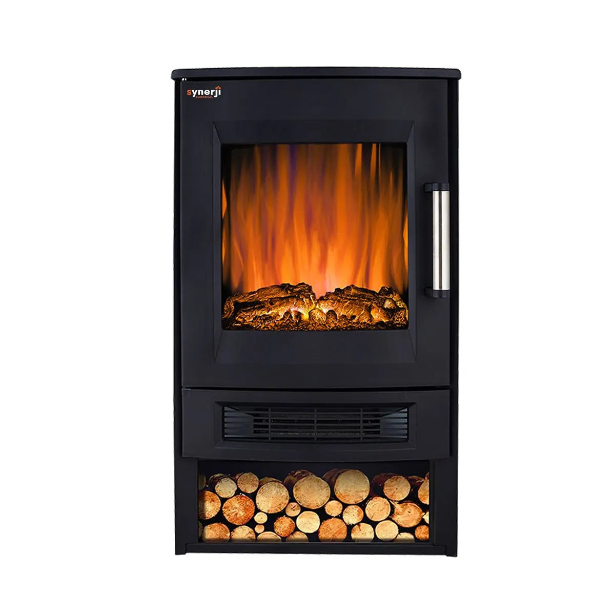 Synerji Free Standing Electrical Fireplace 3D Flame 1800W