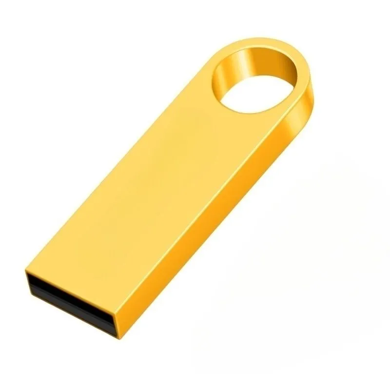 32GB Metal Waterproof Flash Drive Compatible with USB 2.0 - Gold