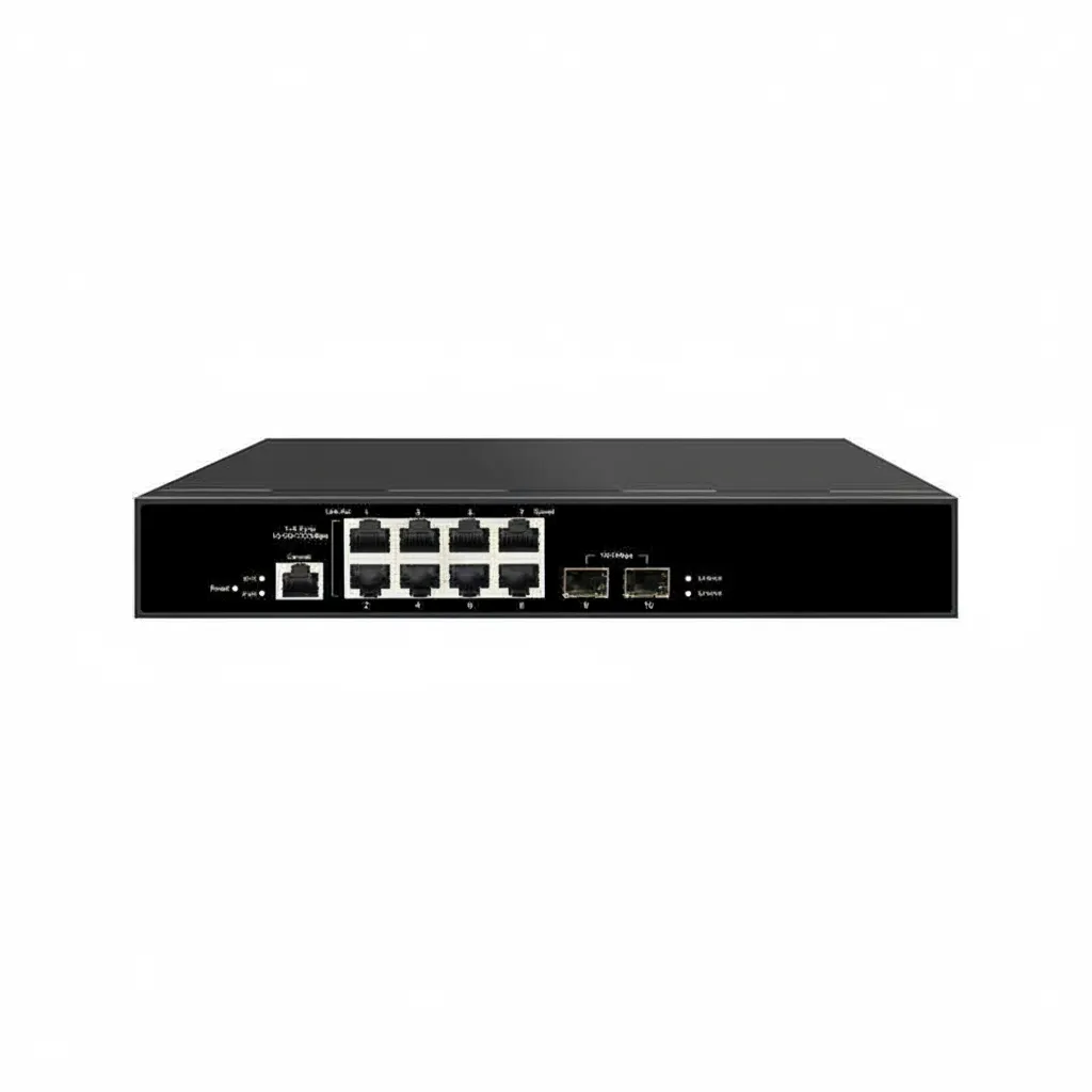 8-Port PoE Managed Switch for IP Cameras and VoIP Phones