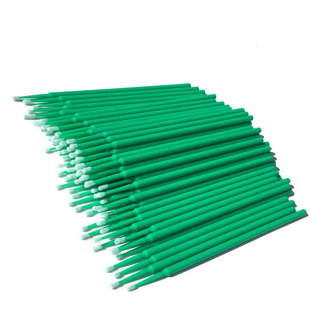 100 PCS- Micro-brushes Disposable - Green