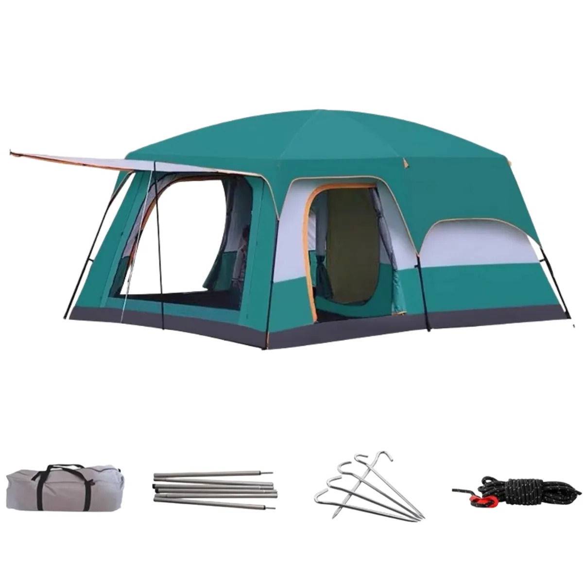8-12 Person Camping Extra Large Tent with 2 Room