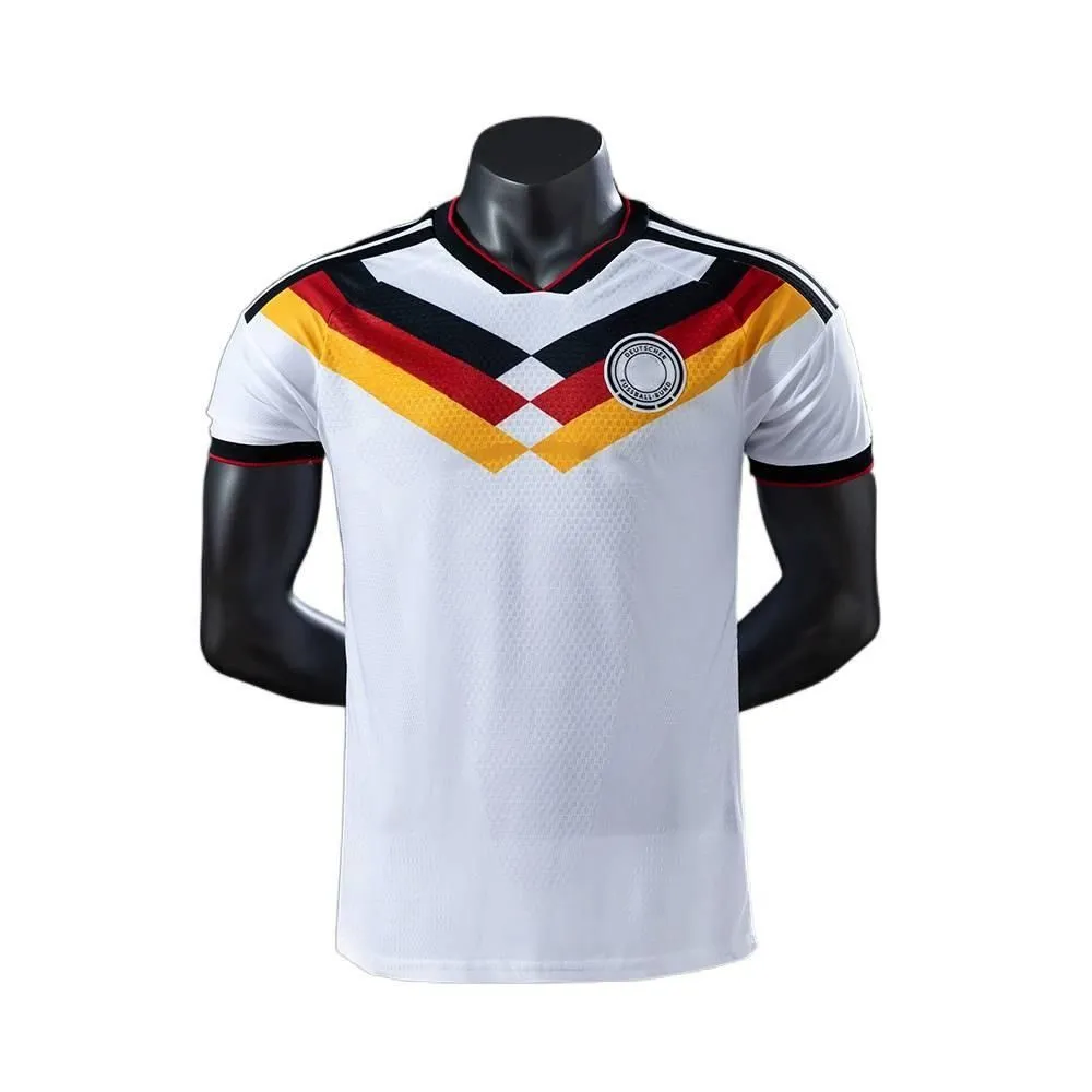 Men's Football Soccer Jersey Shirt For GER - White/Red/Orange - S-2XL