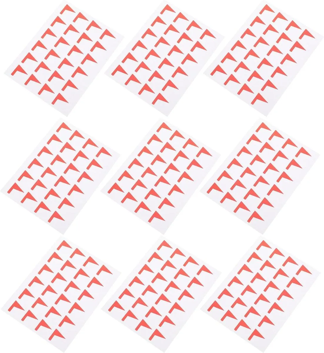 12 Sheets Self-Adhesive Decorative Label Stickers for Outdoor Maps