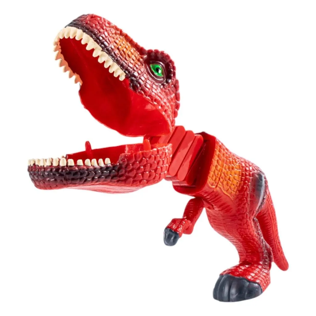 Telescopic Dinosaur Spring Grabber Toy - Red