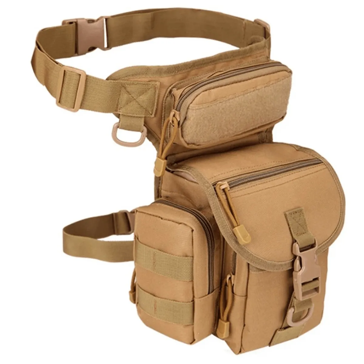 Tactical Waist Leg Bag - Khaki