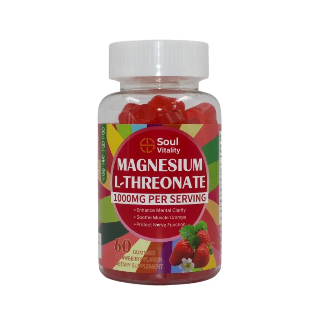 Soul Vitality Magnesium L-Threonate Gummies 1000mg Per Serving - 60 gummies