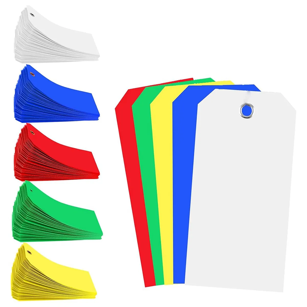 Shipping Tags Colorful Blank Labeling Tags Waterproof Hang Tags