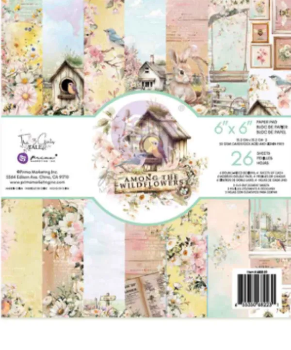 Prima Among the Wildflowers Collection 12x12 Paper Pad