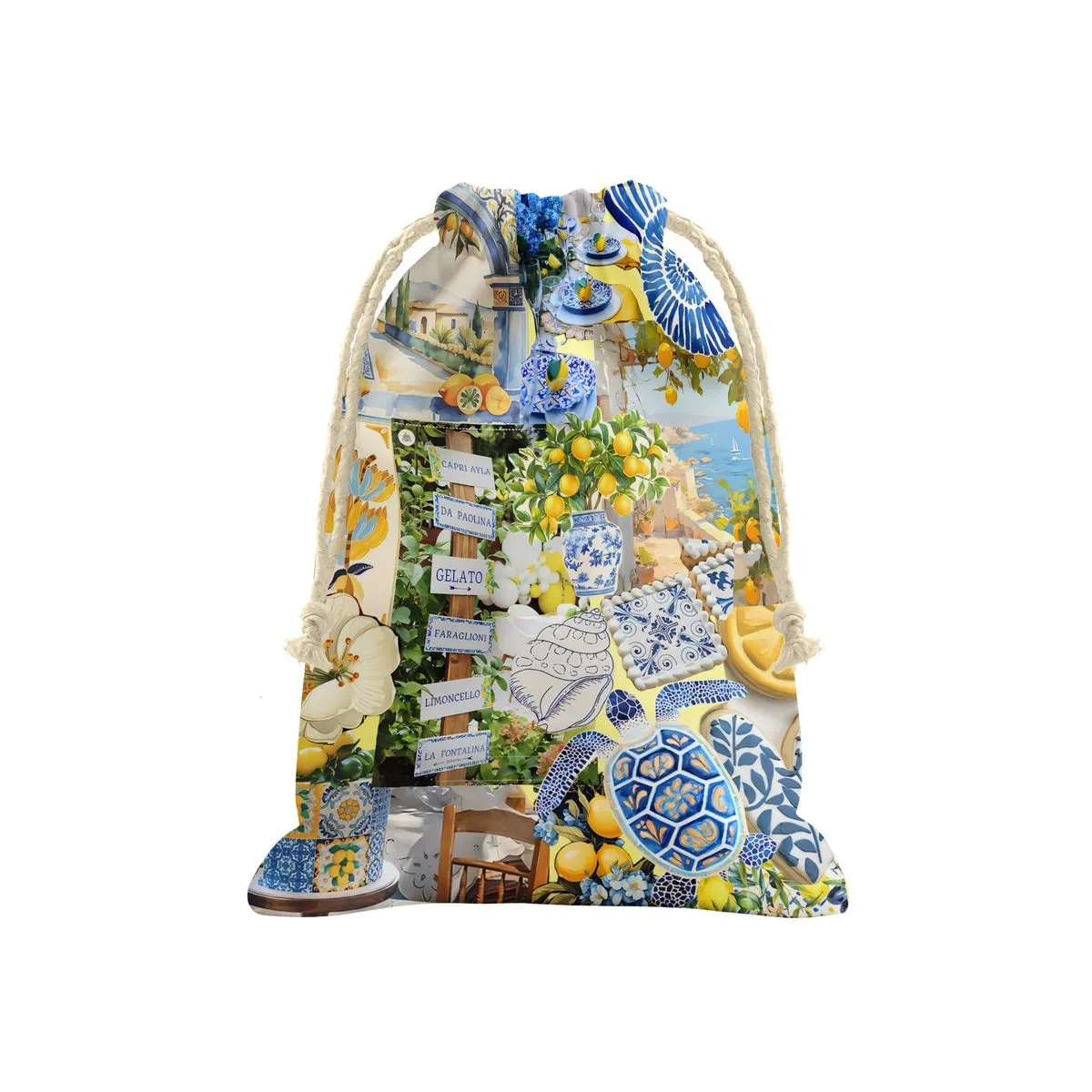 Lemon Delft Gift Sack