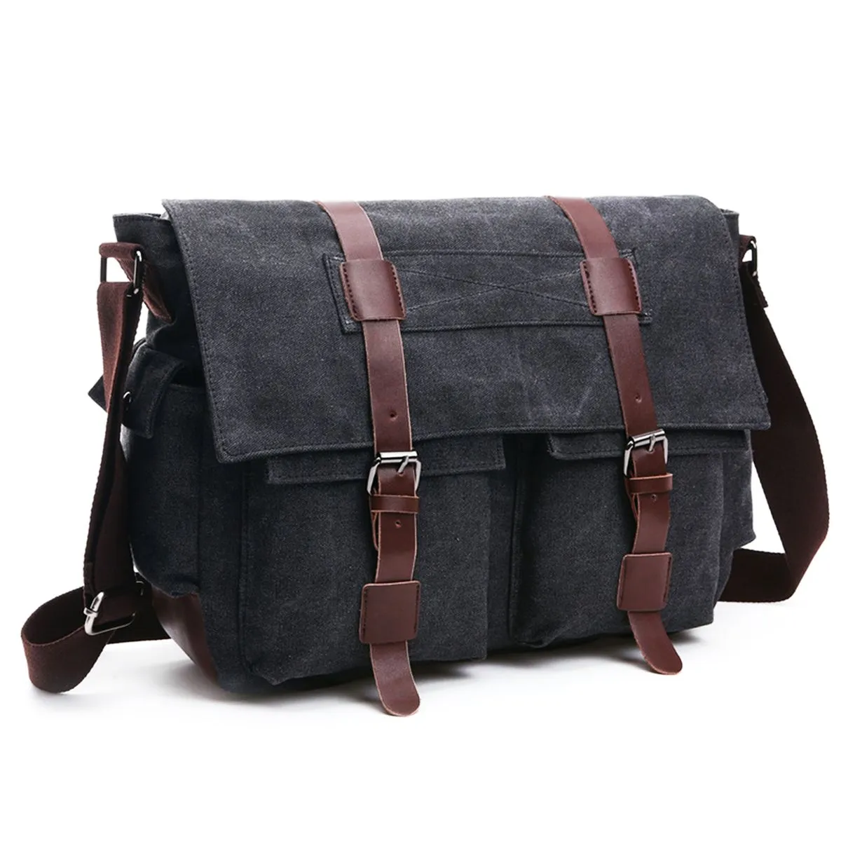 Men's Messenger Crossbody Bag - Casual Business Laptop Shoulder Bag