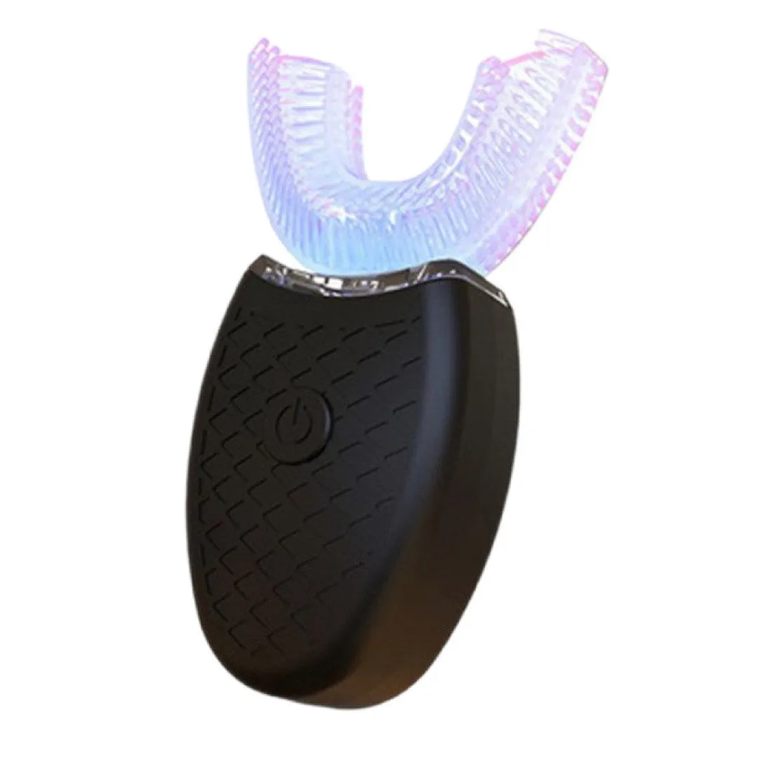 Ultrasonic 360 Automatic U-Shape Toothbrush - Black Car Accessories - Black