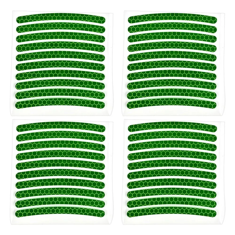 Reflective Anti-Collision Warning Stickers for Car Wheels (Pack of 40)