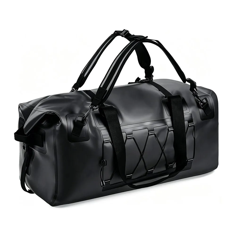 XRK-70L Outdoor Waterproof Luggage Bag for Swimming, Hiking, Cycling - Black