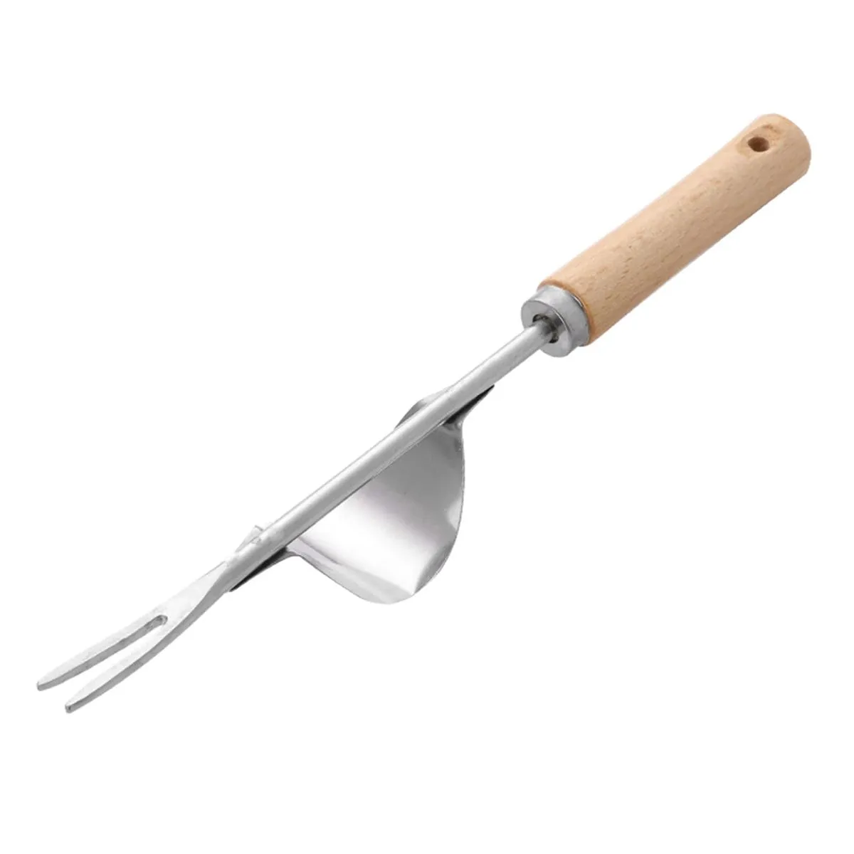 304 Stainless Steel Garden Weeder Hand Weeder Deep Digging Wooden handle