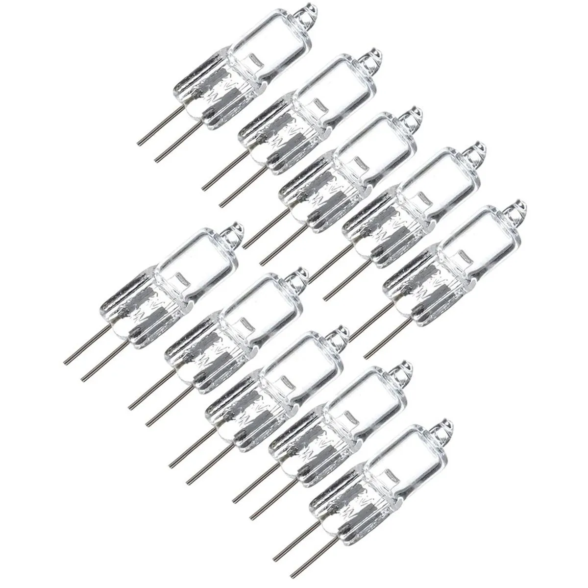 10pcs G4 20W 12V Halogen Bulbs Warm White 2700K Dimmable