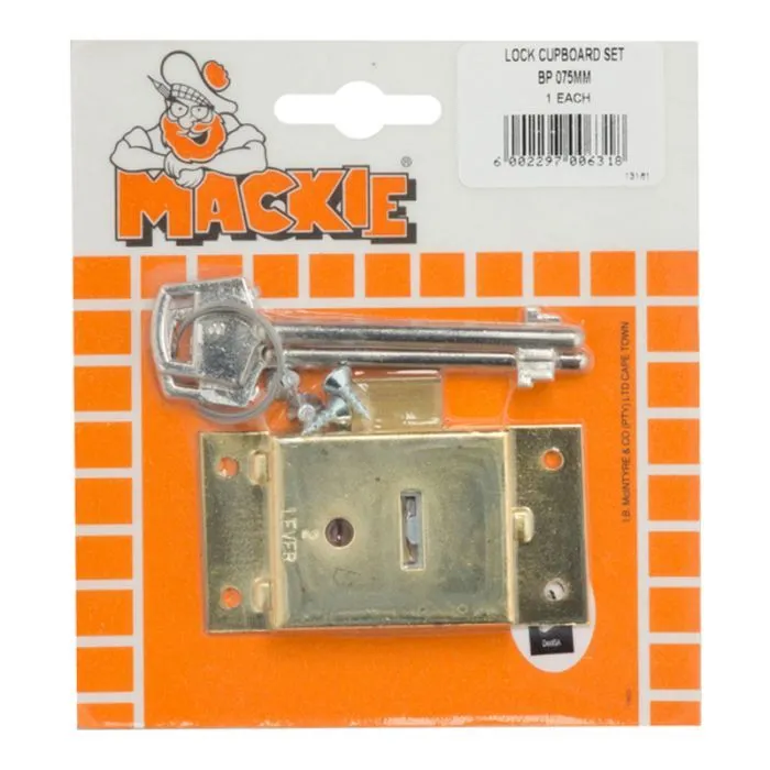Mackie Lock Cupboard 75MM Bs 2L 2 Key