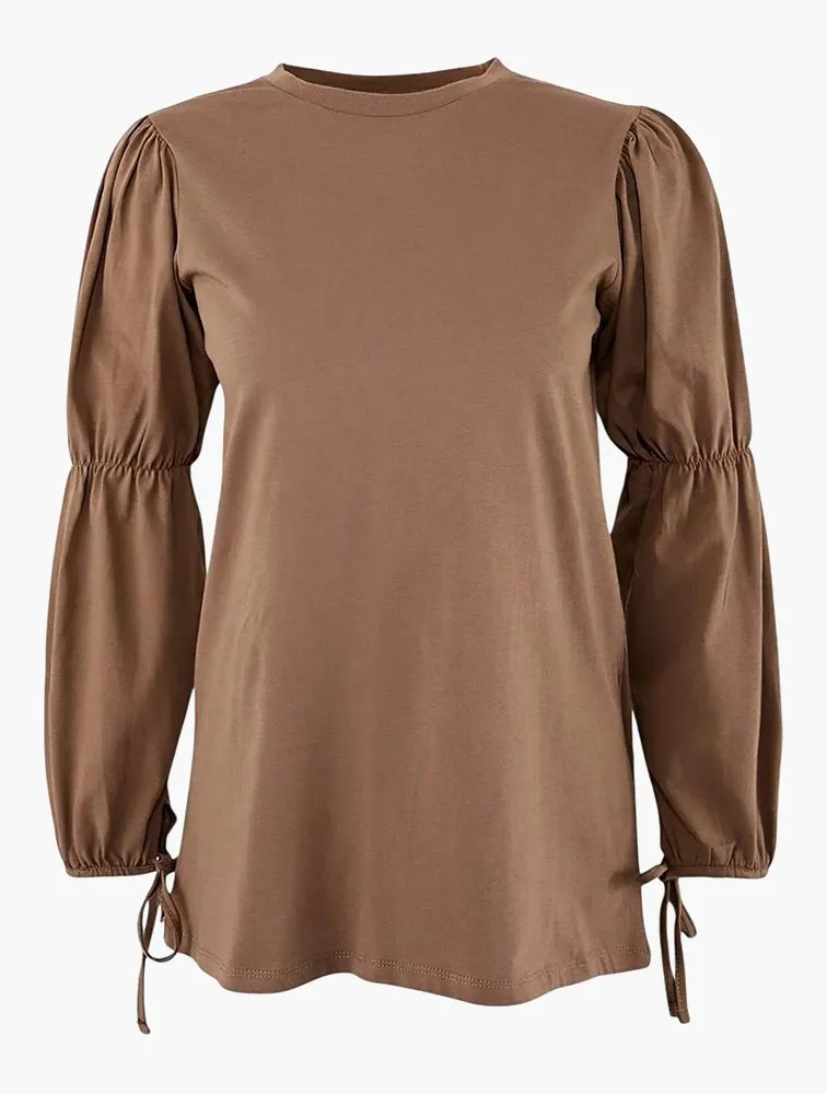 TRENDYOL Elasticated Balloon Sleeve Longline Duster