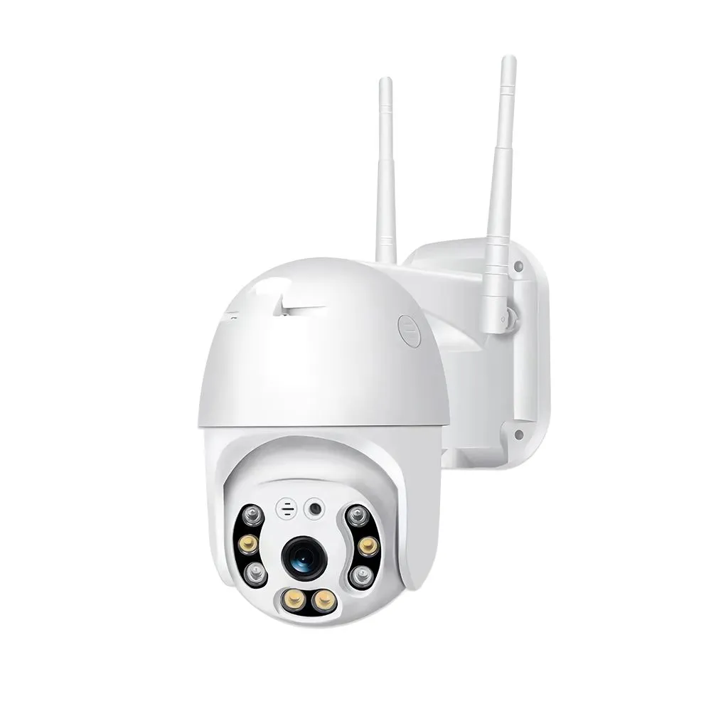 HiMost Smart Indoor - Outdoor 1080P PTZ WiFi Security Camera - 1 pack White