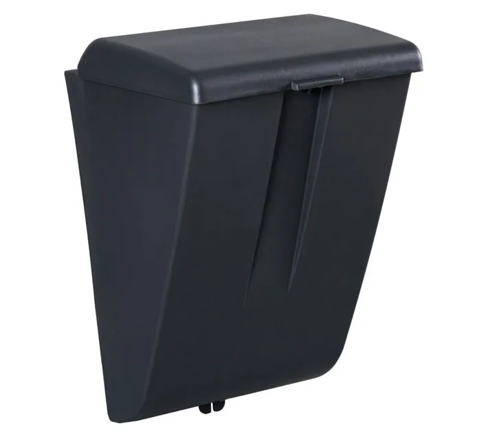Lockable Plastic Letter Box - Black