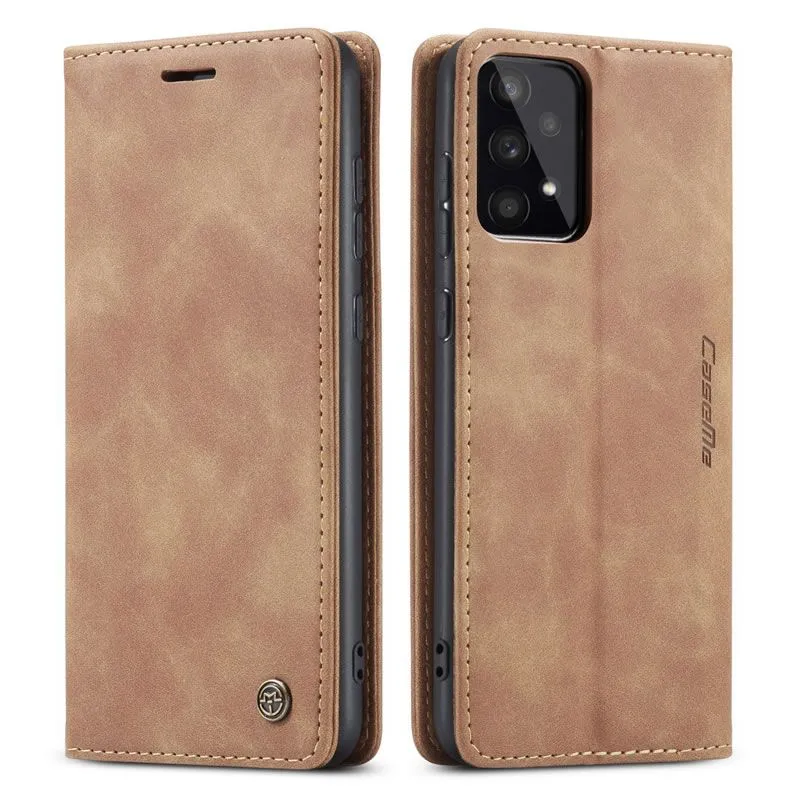 CaseMe Wallet Case Compatible with Samsung A53 5G - Brown 