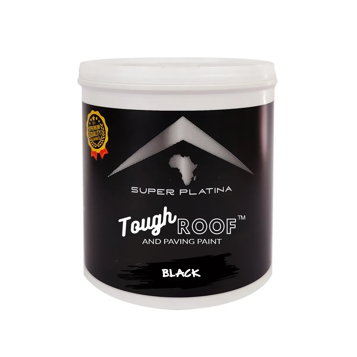 Super Platina - ToughRoof Roof and Paving Paint 1L - Plastic Drum - Black
