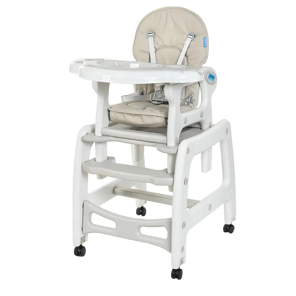 Multifunctional Convertible Baby High Chair - Beige