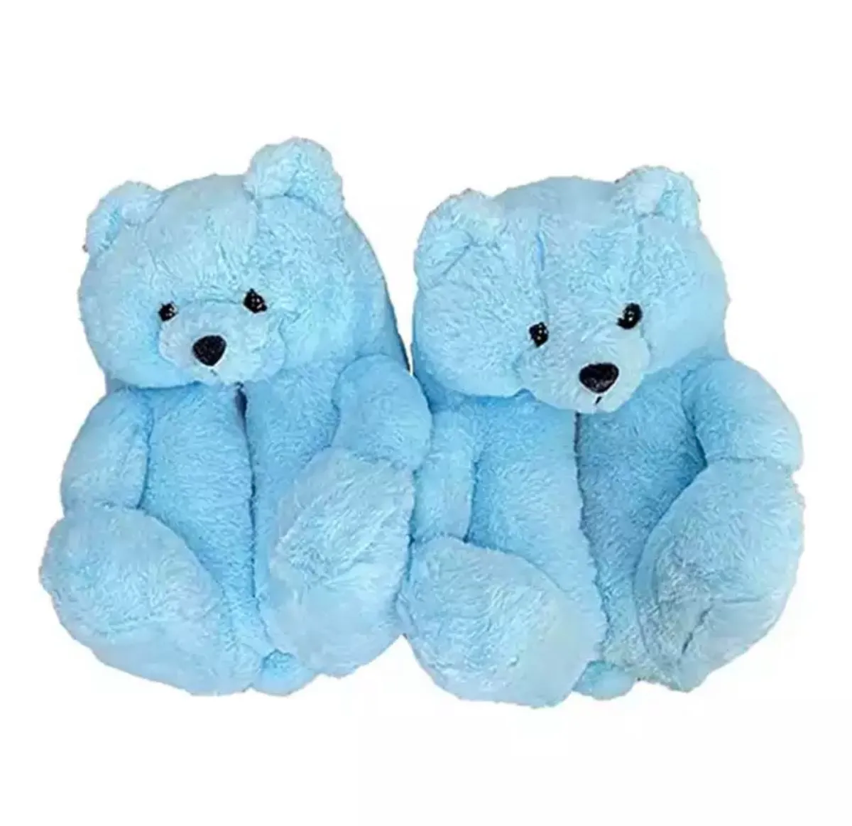 Teddy Bear Slippers - Blue