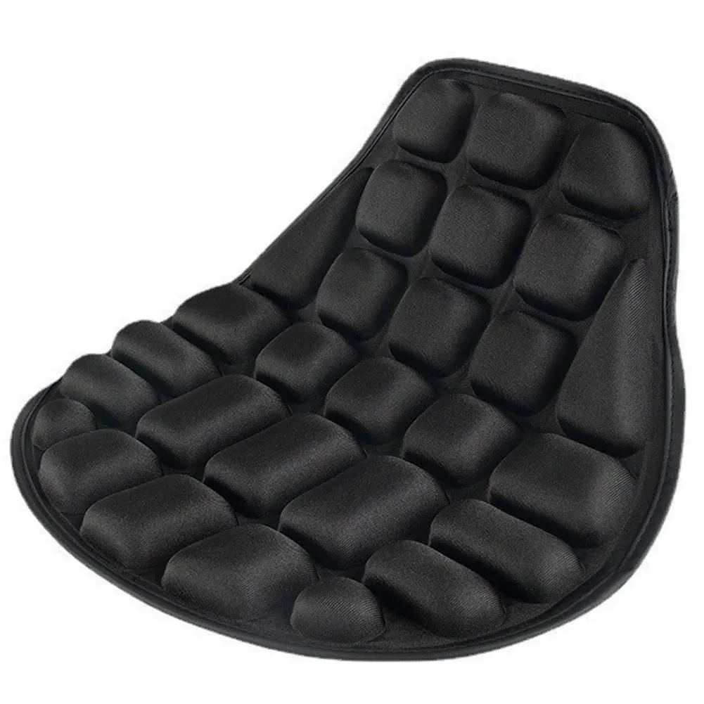 Motorcycle Seat Cushion Black Foam Soft Comfortable Breathable Seat Covers