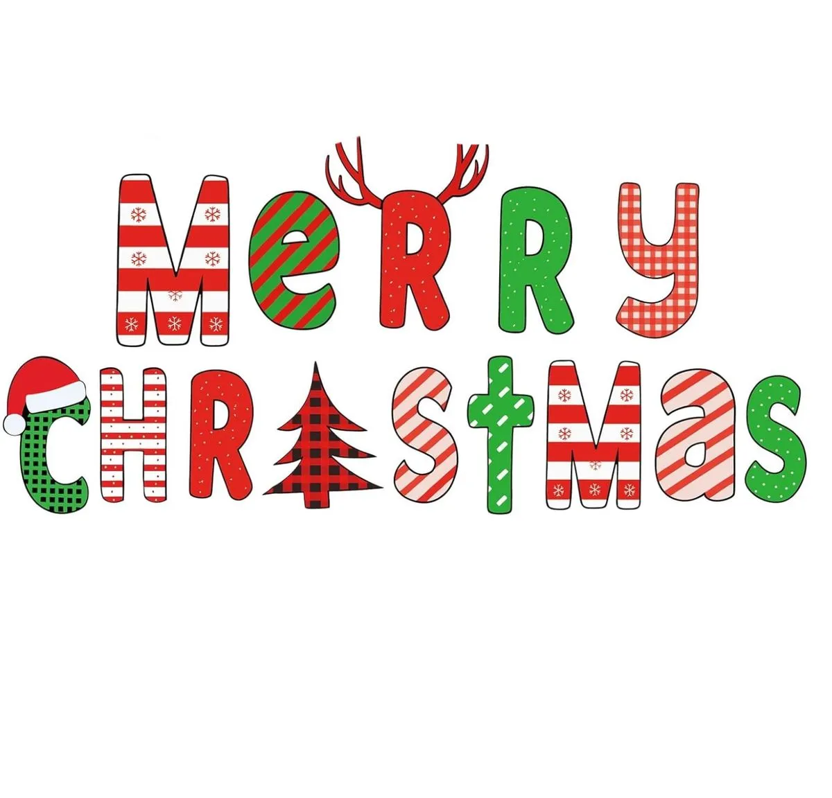 14 Pcs Christmas Reflective Car Magnet Set, Large Garage Magnet Stickers