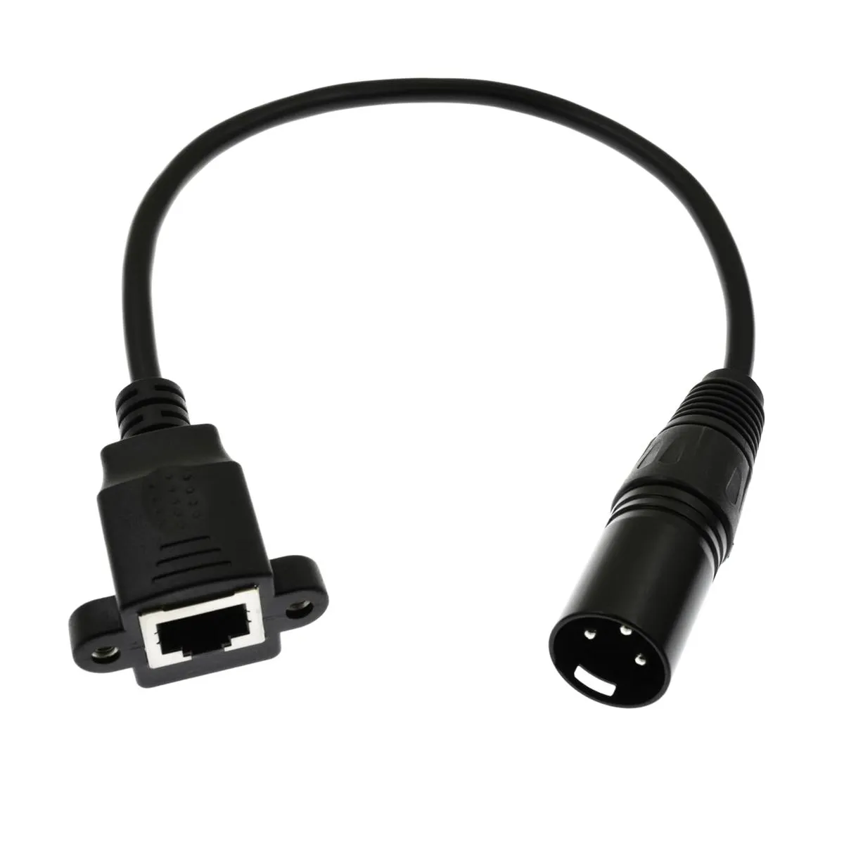 3 Pin XLR Male to RJ45 Adapter Cable 0.3m for Audio & DMX Lighting Systems