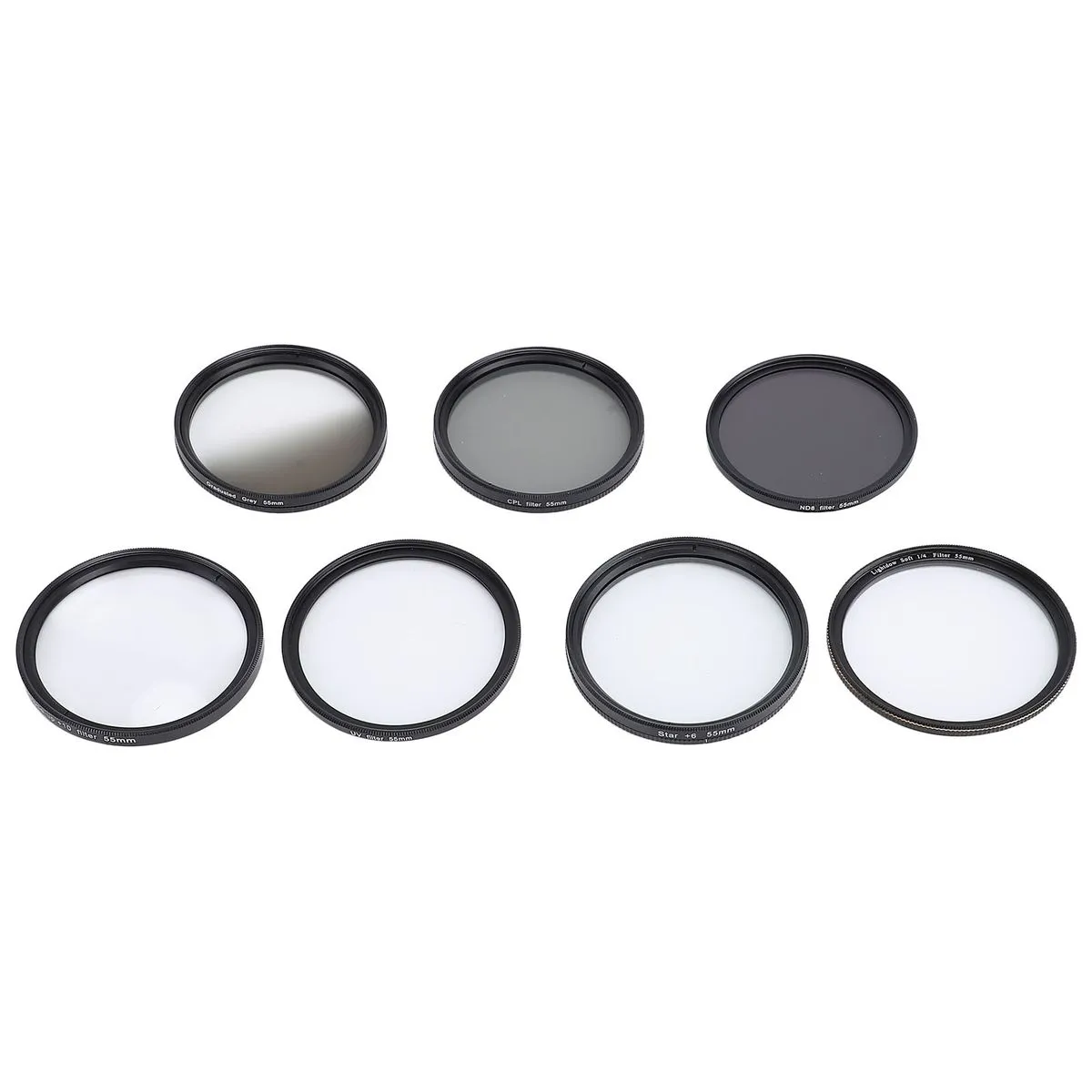 Filter Set Compatible With 55Mm Camera Lenses