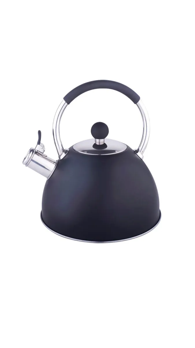 3L Stainless Steel - Whistling Kettle - Black