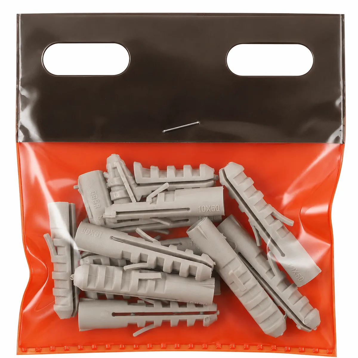 Nylon Wall Plugs - 1CE50U - Grey - 10 x 50mm - 12 Pack