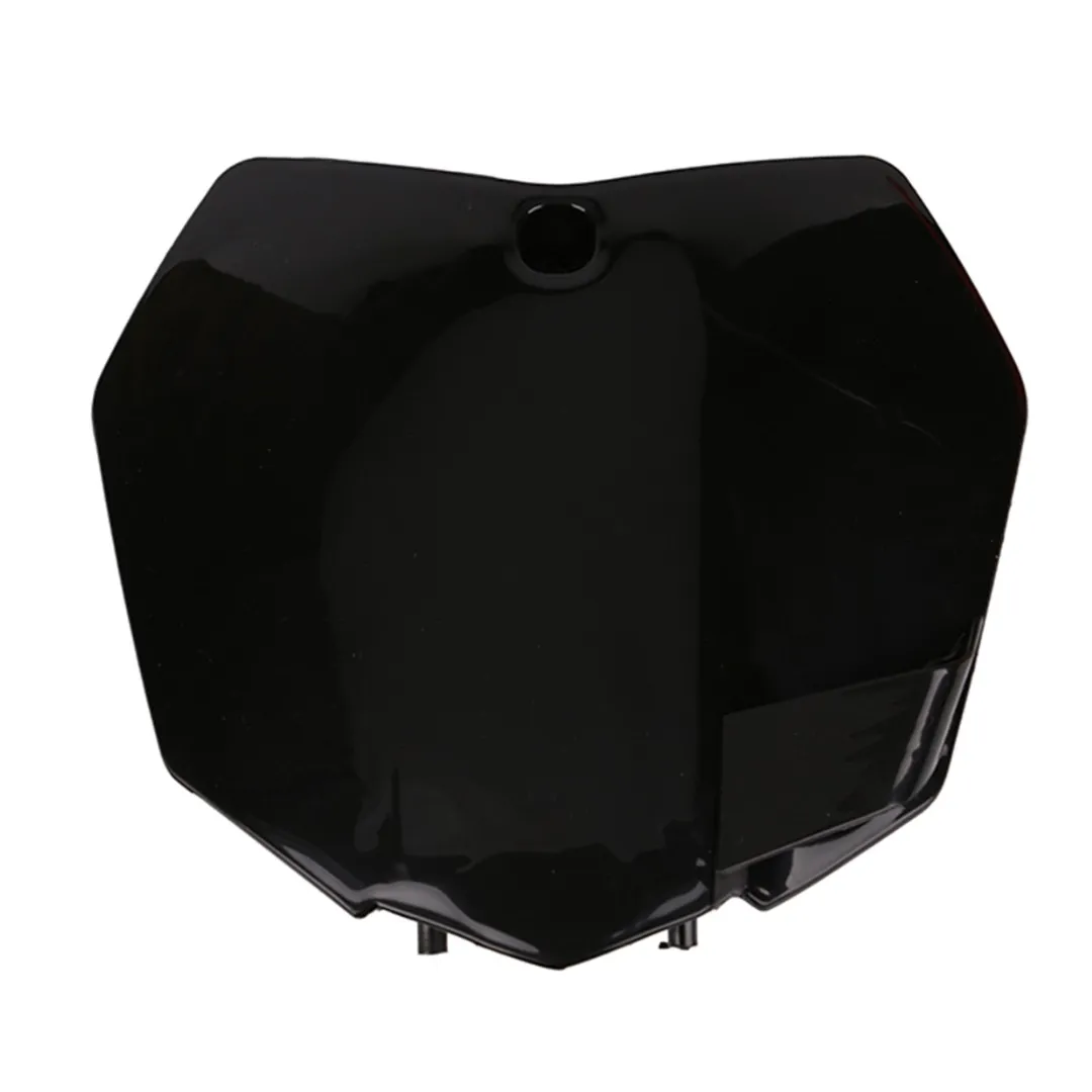 MX Motorcycle Blank Front Number Plate - Black