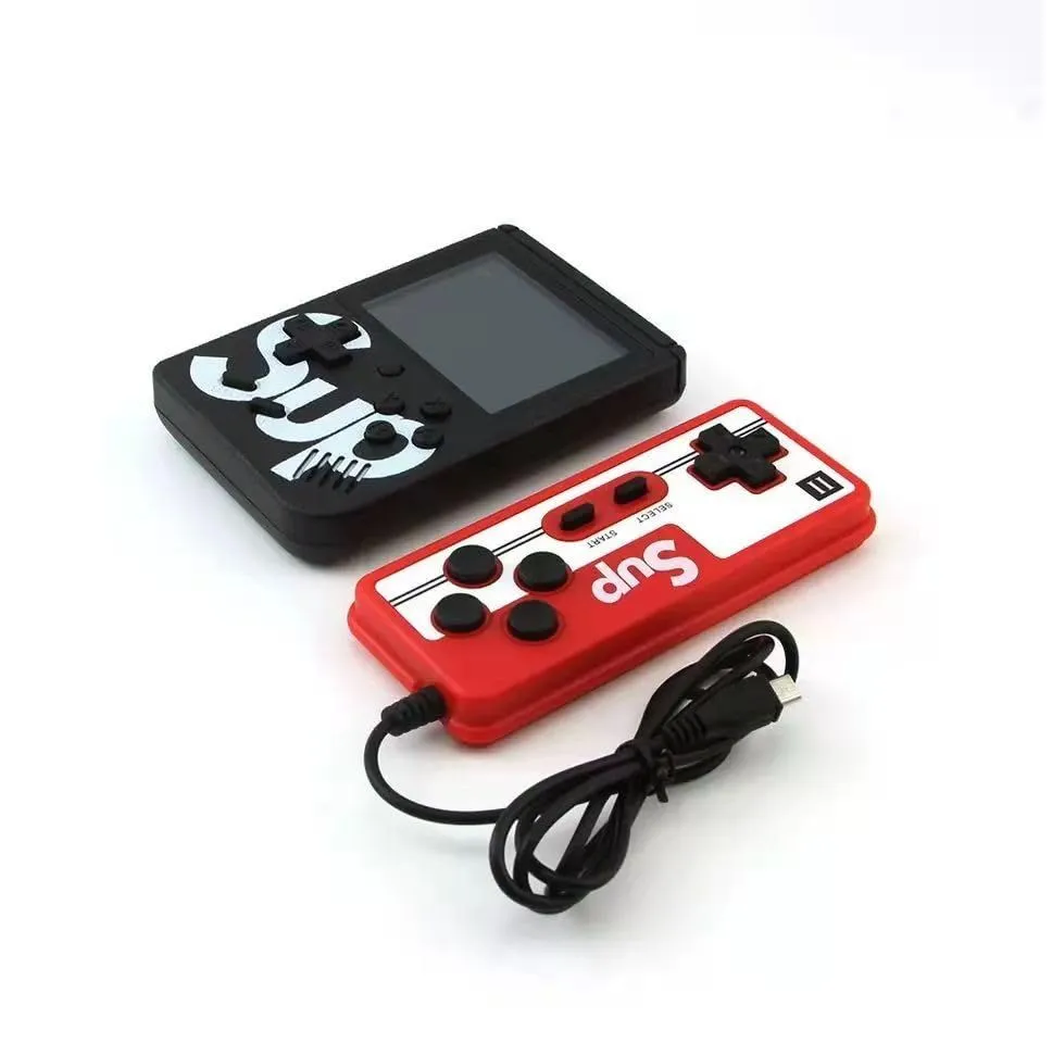 2.8 SUP 400 In 1 Retro Game Console W/ Remote Control & 1020mAh Battery - Black