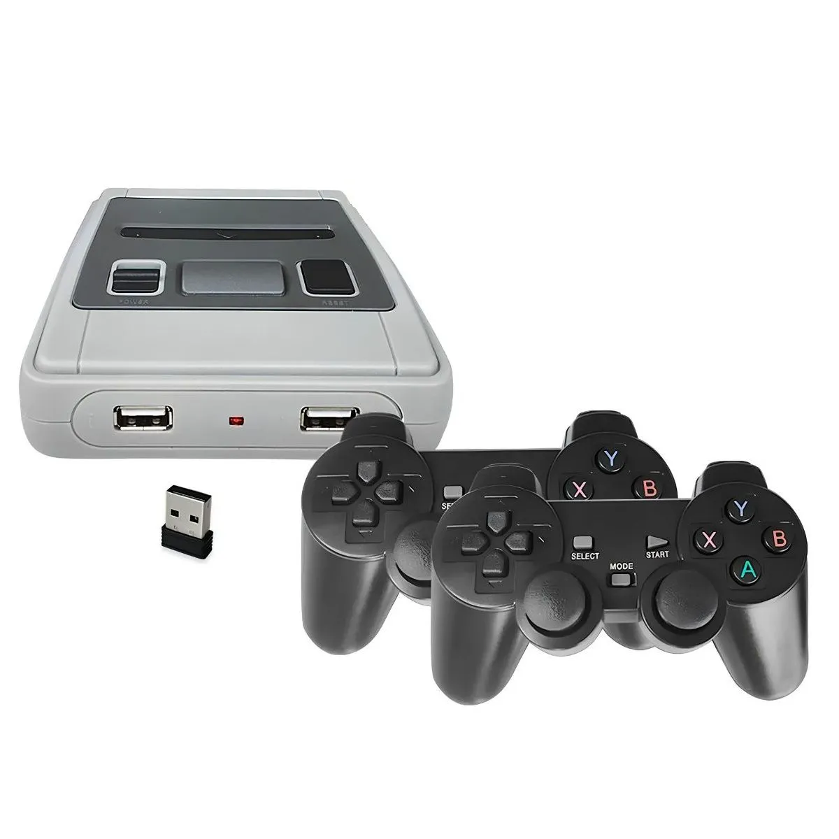 4K GameStick HD Console with Up to 10,000 Games & Dual Wireless Controllers
