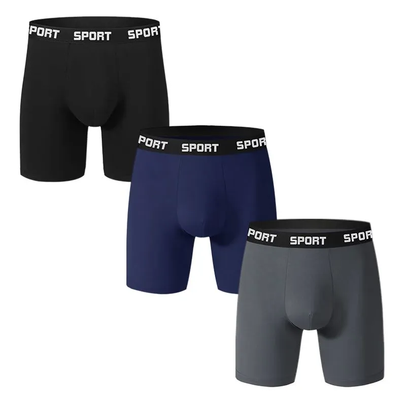 Men's Underwear Boxer Briefs or Long-Leg Boxer Briefs 3 Pack No Ride Up OYY