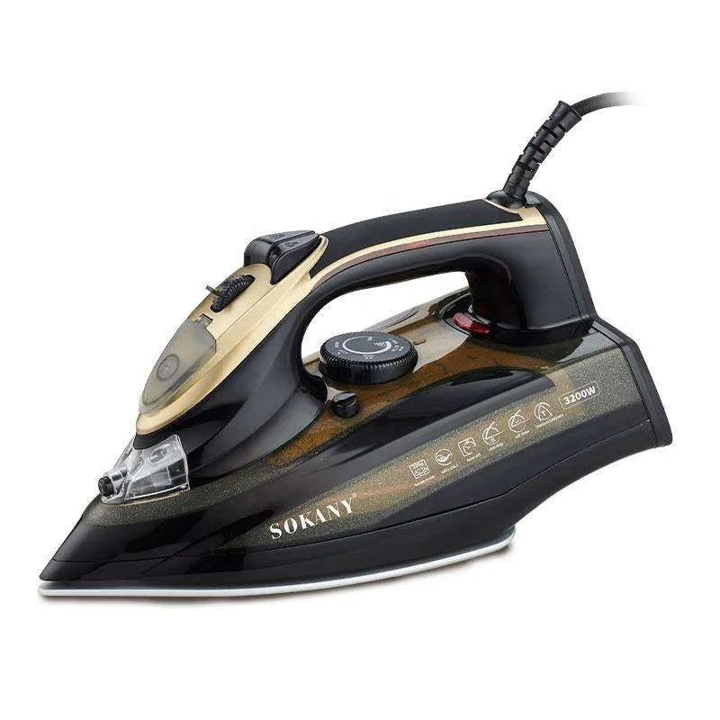 Sokany - 3200W Cloth Iron ,Garment Steamer - Gold
